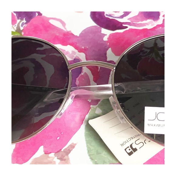 NWT JOE'S JEANS Women's Silver Tone Round Polarized Sunglasses - Picture 6 of 14